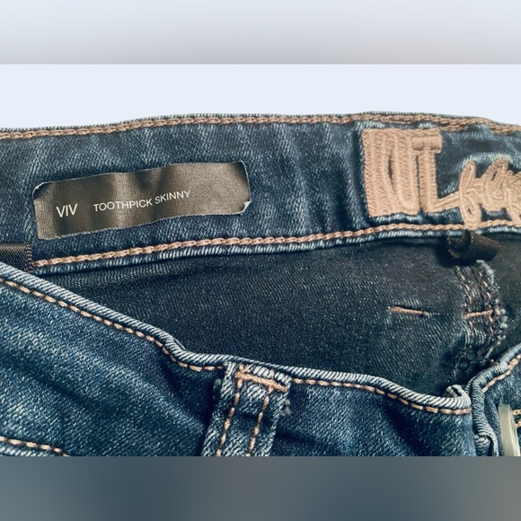 Kut From The Kloth Jeans 4 Viv Toothpick Skinny Mid Rise Medium Wash Stretch - Picture 4 of 9